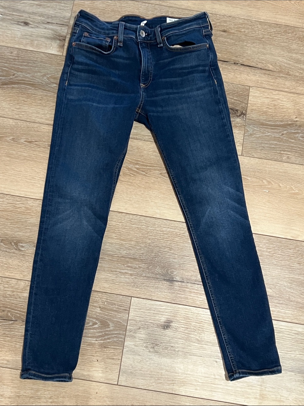 rag & bone, 27, Cate mid-rise ankle Skinny, Dark Indigo color: Stevie